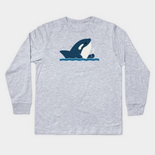 Killer Whale Kids Long Sleeve T-Shirt